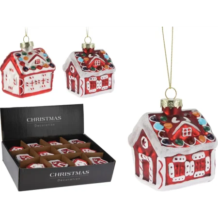 Adorno colgante de vidrio 6,5x6,5x8cm