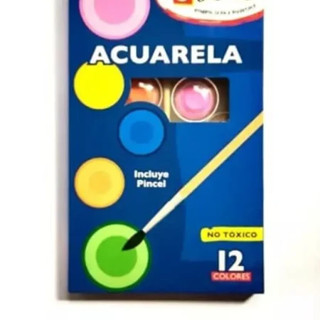 Acuarela 12 colores