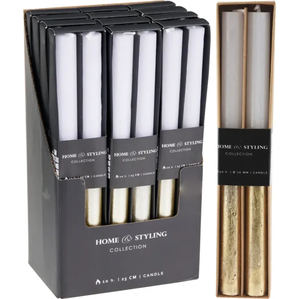 Set de 2 velas 2 x 25 cm