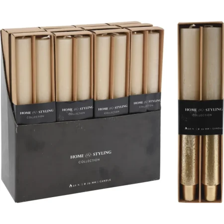 Set de 2 velas 3 x 25 cm