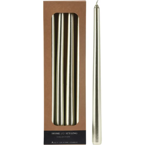 Set de 4 velas 2x2x30cm