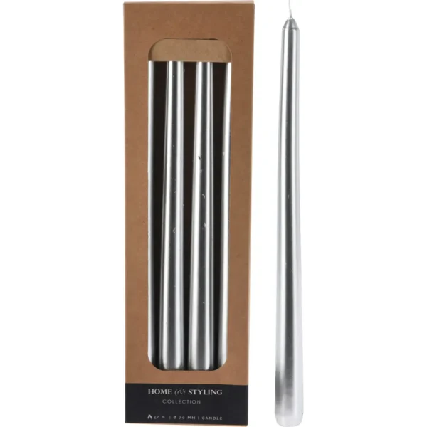 Set de 4 velas 2x2x30cm