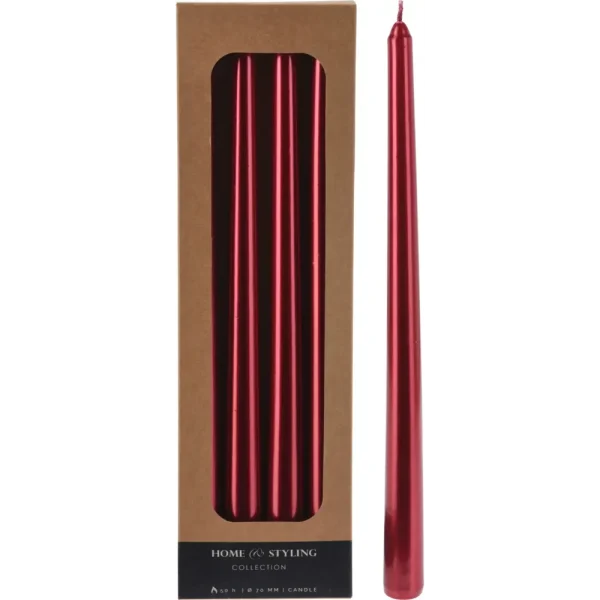 Set de 4 velas 2x2x30cm