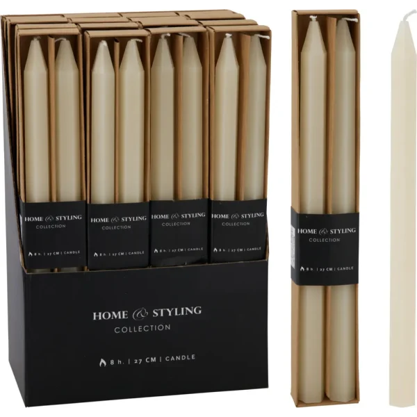 Set de 2 velas 2,15 x 2 x 27 cm