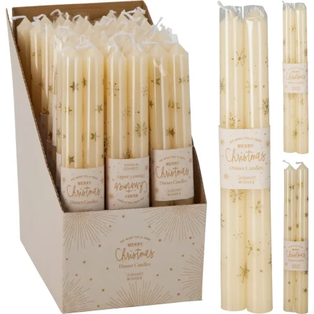 Set de 2 velas 21x25cm