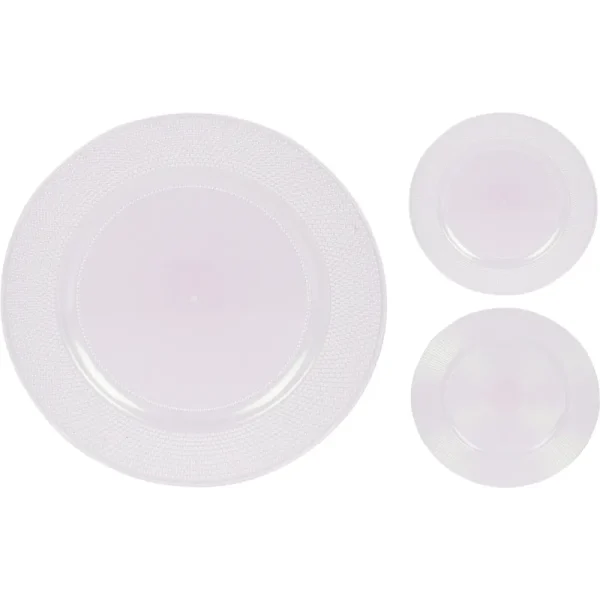 Plato llano de poliestireno 33x33 cm