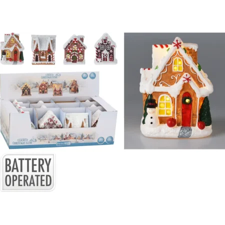 Casa de galletas con led 8x6x10cm