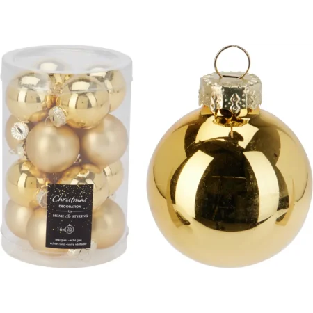 Set de 16 bambalinas de vidrio 3,5cm