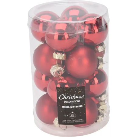 Set de 16 bambalinas de vidrio 3,5 cm