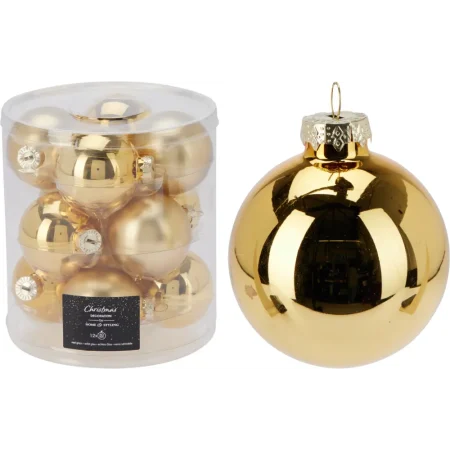 Set de 12 bambalinas de vidrio 6cm