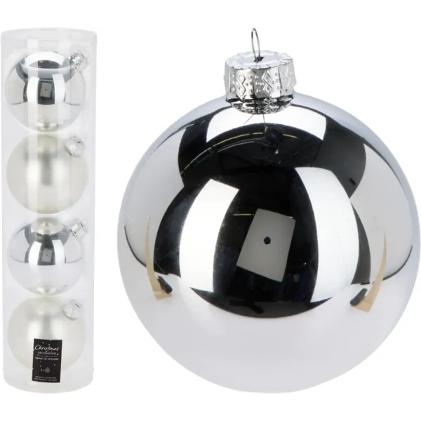 Set de 4 bambalinas de vidrio 10cm