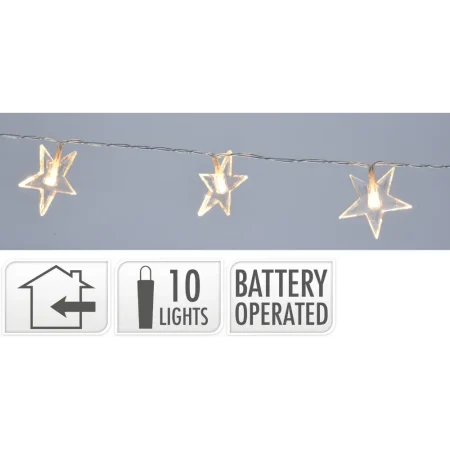 Cadena de luces led de color blanco calido 120 cm