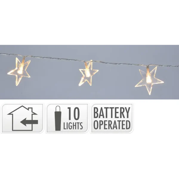 Cadena de luces led de color blanco calido 120 cm