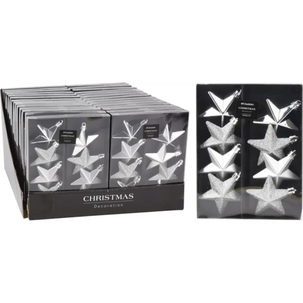 Set de 8 adornos colgantes 6,5 cm