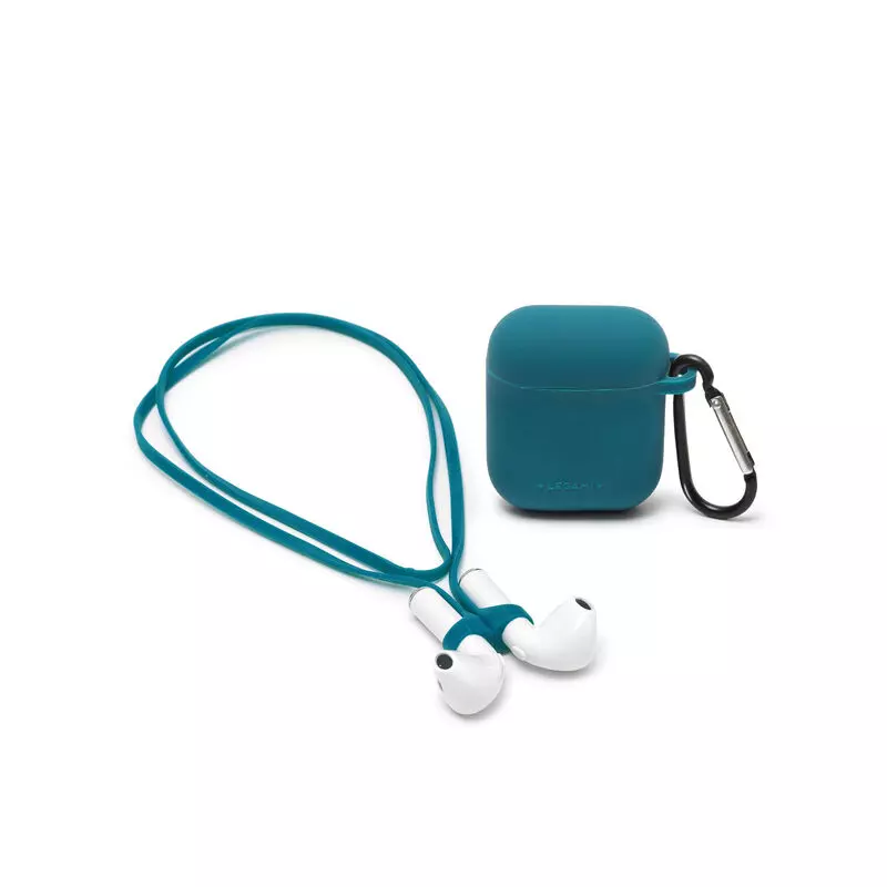 Set estuche y cordón AirPods color petrol blue - Image 2
