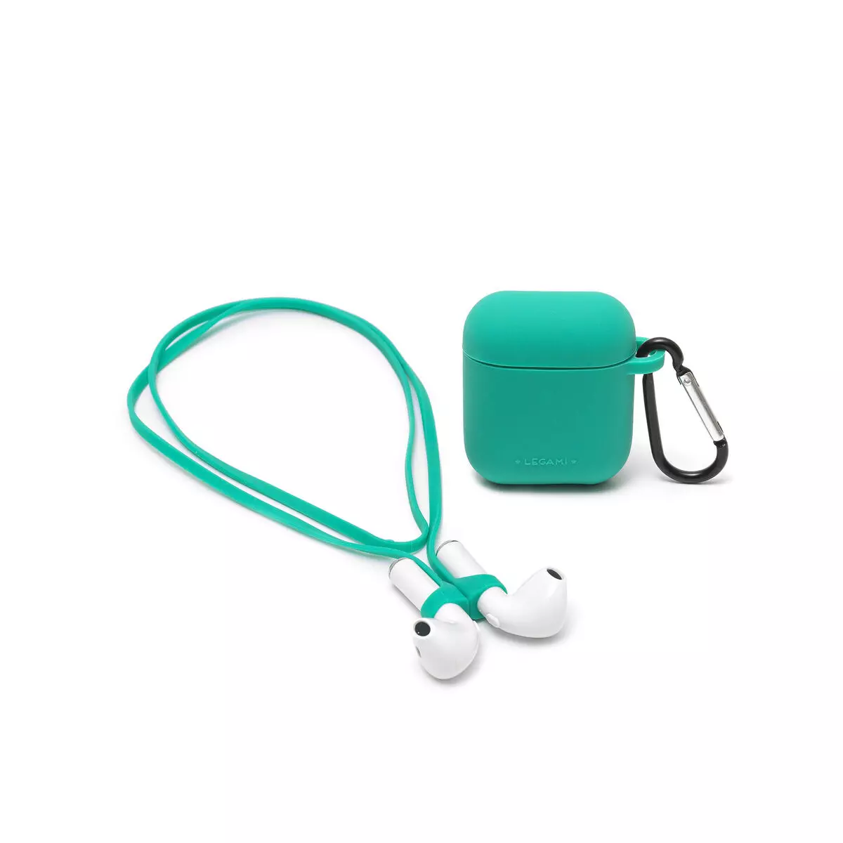 Set estuche y cord?n AirPods color turquesa - Image 2