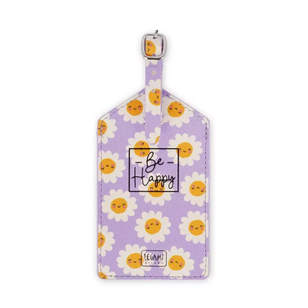 Etiqueta para equipaje diseño daisy