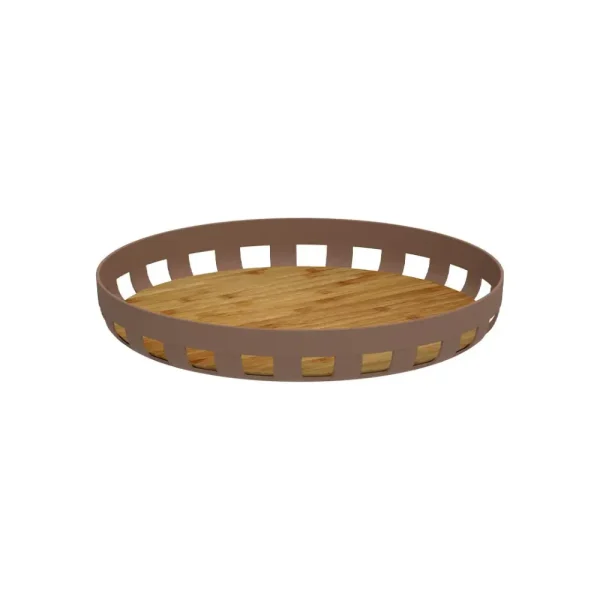 Bandeja con base de bambu 35 cm