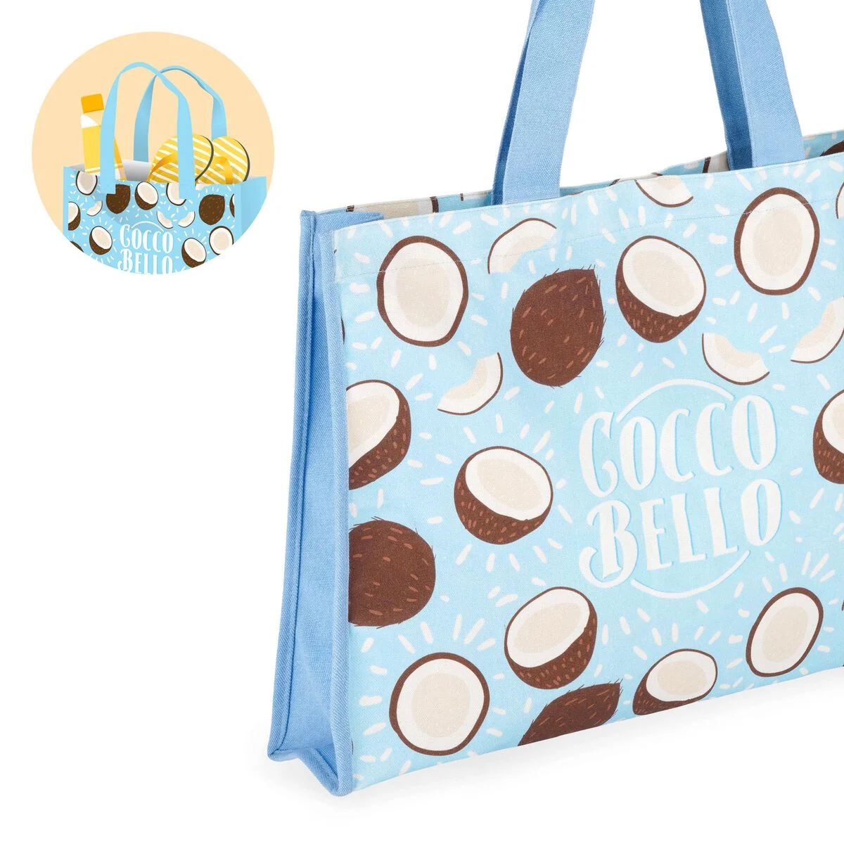 Tote bag de playa diseño cocco bello - Image 3