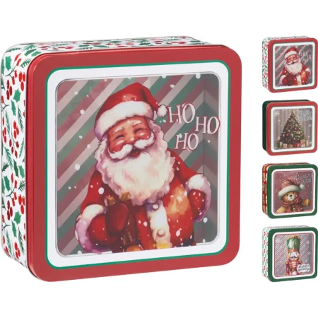 Lata de metal 19x19x8cm 240 gramos