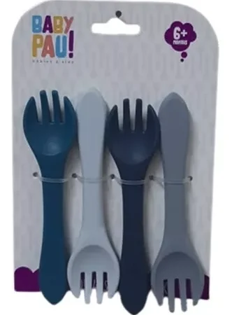 Set de 4 tenedores de silic?n