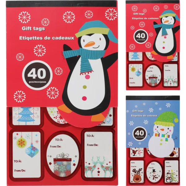 Libro de pegatinas navideñas con 40 pegatinas de regalo