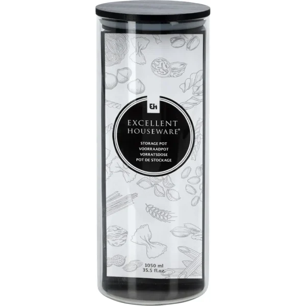 Tarro de almacenamiento de 1050 ml con tapa