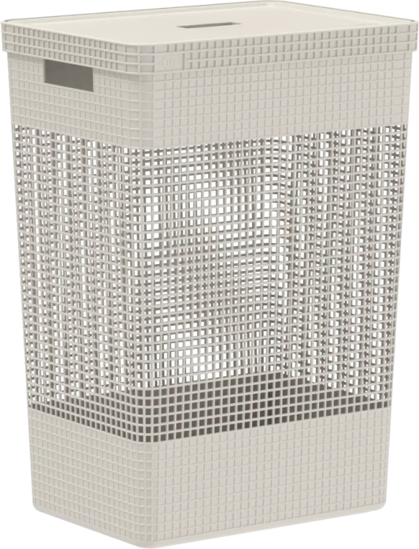 Cesta con tapa para ropa 49 lts