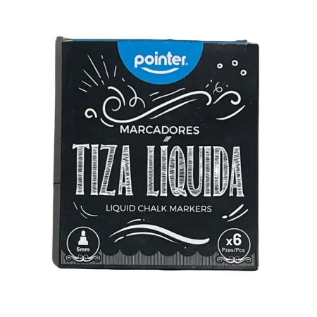 Set de 6 marcadores tiza líquida