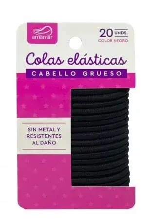 Colas el?sticas para cabello grueso