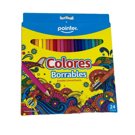Caja de 24 colores borrables