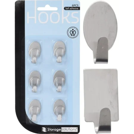 Set de 6 ganchos autoadhesivos