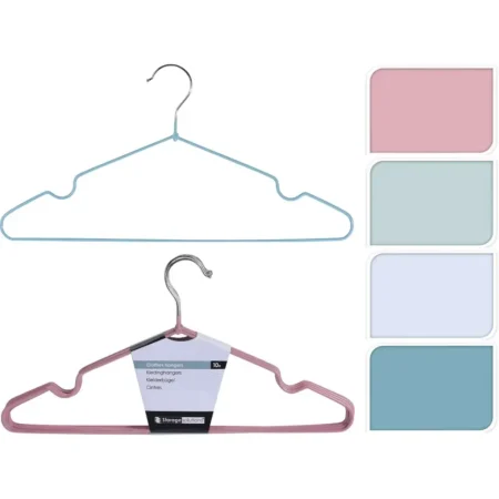 Set de 10 ganchos de ropa