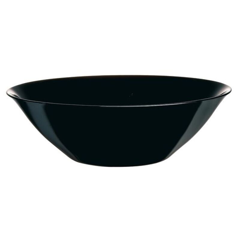 Ensaladera de vidrio opal 27cm Carine color negro