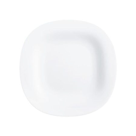 Plato para postre de vidrio opal 19cm Carine color blanco