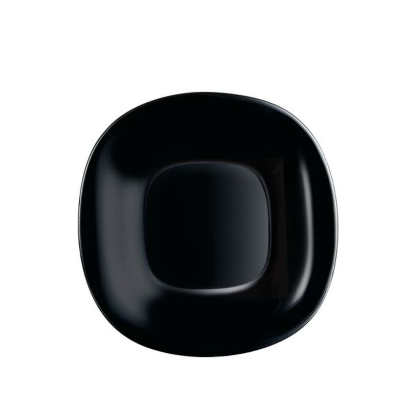 Plato para postre de vidiro opal 19cm Carine color negro