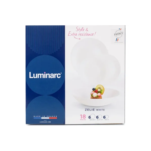 Vajilla de vidrio Opal Zelie 18 piezas