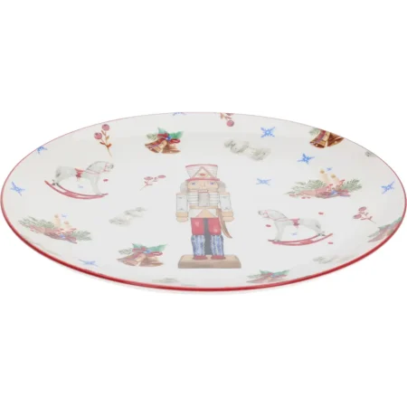 Plato llano de porcelana 26 x 2 cm 750 gramos