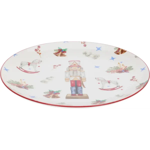 Plato llano de porcelana 26 x 2 cm 750 gramos