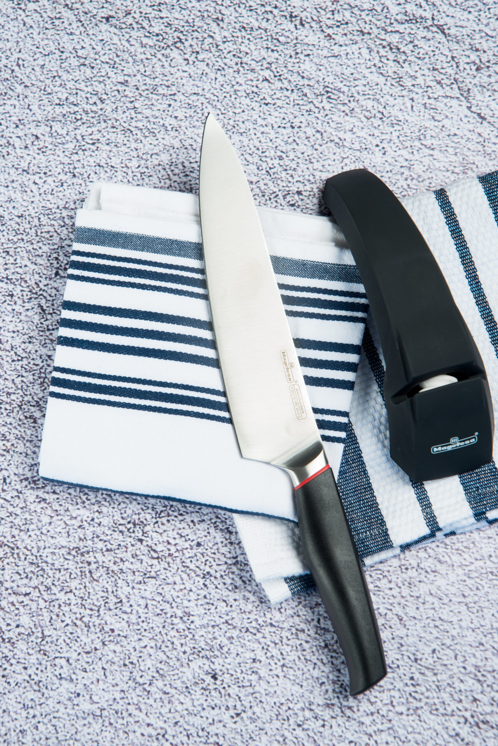 Afilador de cuchillos de pl?stico y acero inoxidable 6,1 x 6,1 x 19 cm - Image 3