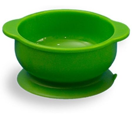 Bowl de silicona con succion verde