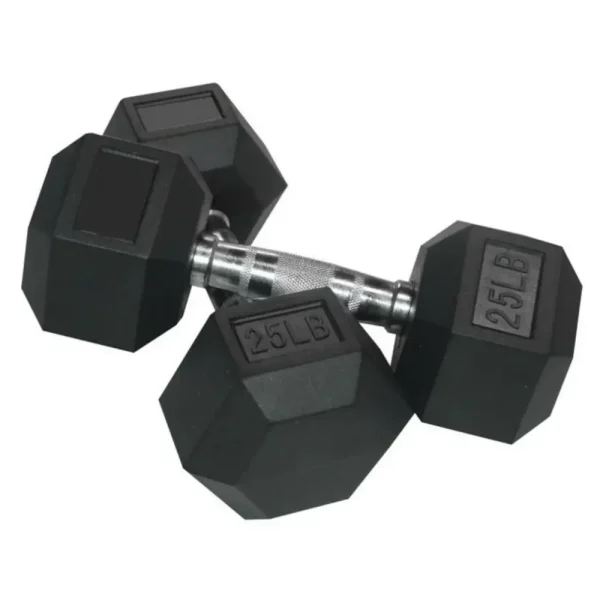 Mancuerna hexagonal de caucho 30 lb