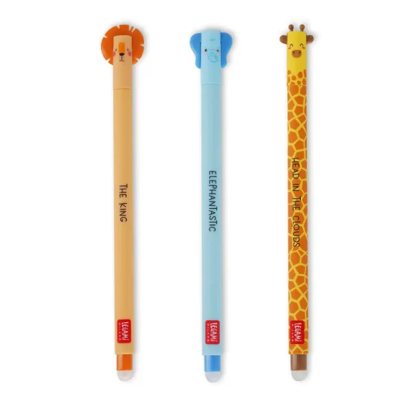 Set de 3 bol?grafos de gel borrables