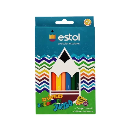 Caja de 12 colores jumbo