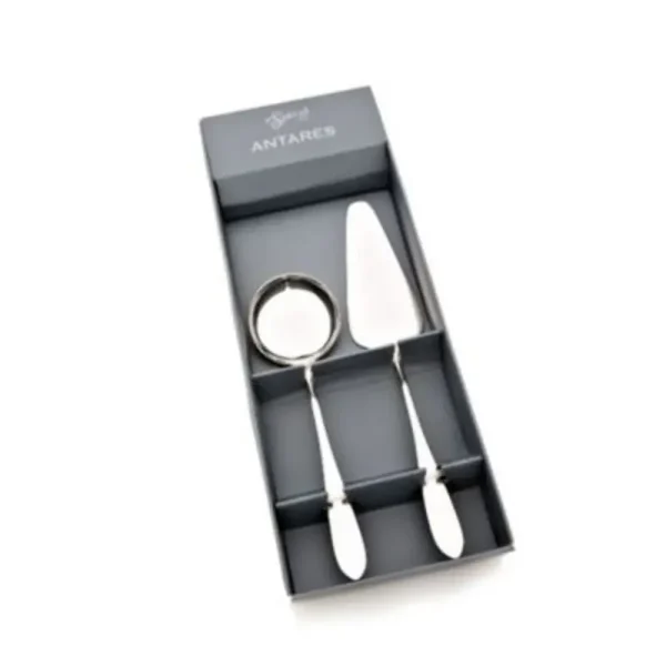 Juego de 2 piezas para servir (paleta y salsera)