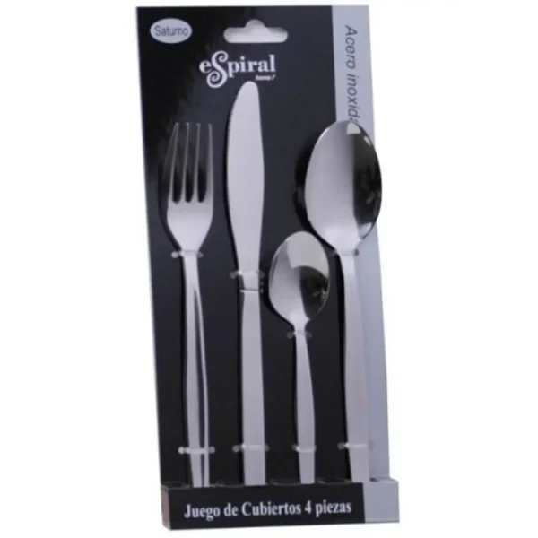 Juego de 4 cubiertos Saturno