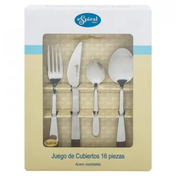 Juego de 16 cubiertos Bah?a