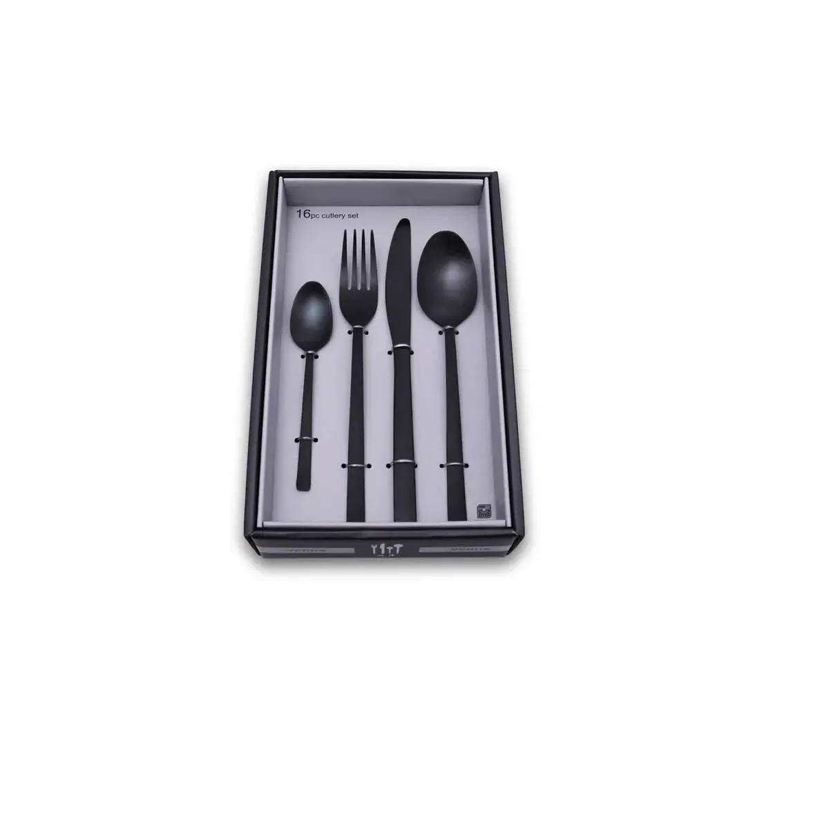 Juego de cubiertos set de 16 piezas Venus Black - Image 3