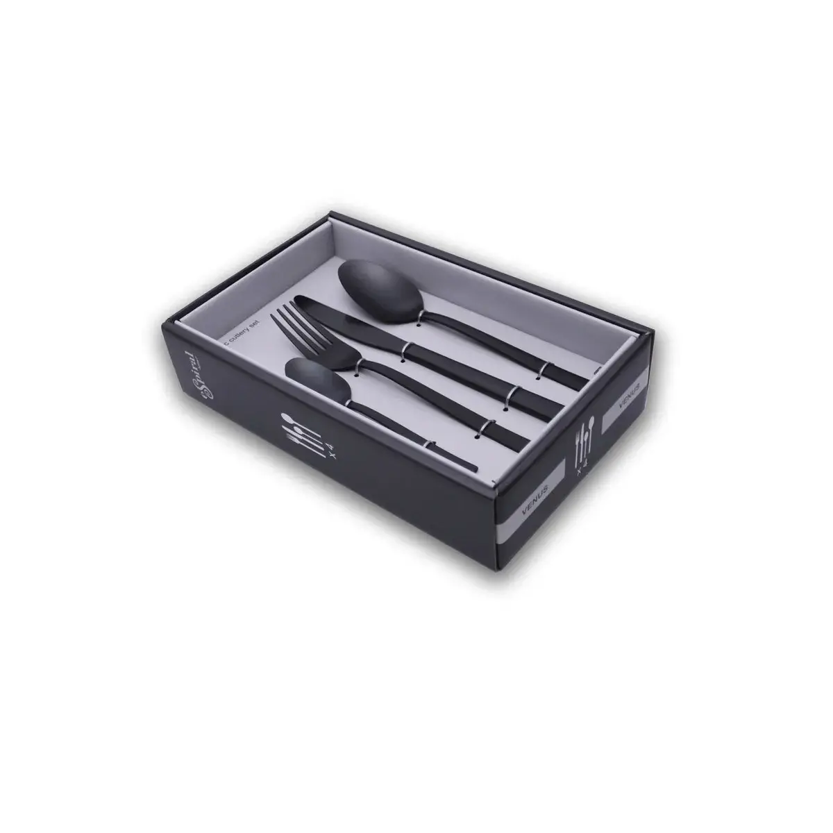 Juego de cubiertos set de 16 piezas Venus Black - Image 5