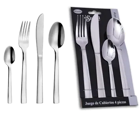 Juego de 4 cubiertos Mystic